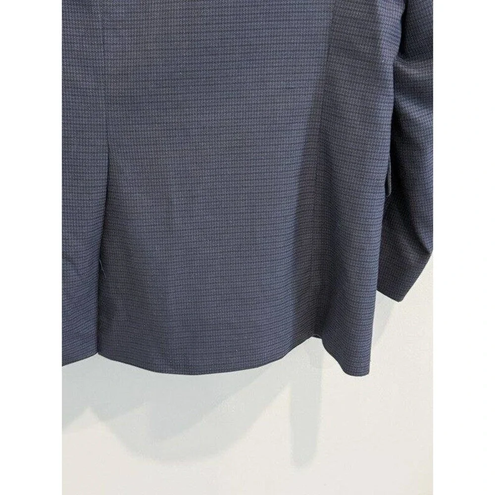 Lauren Ralph Lauren Navy Blue Mini Pattern Mens Blazer Jacket Size 43R